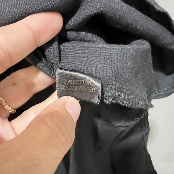 Akoz De Toi Womens Black Lagenlook Tunic Top S Relaxed Boho Cotton Blend Paris - Picture 5 of 7